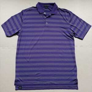 Peter Millar Summer Comfort Performance Stretch Polo Style Golf Shirt 2XL Purple